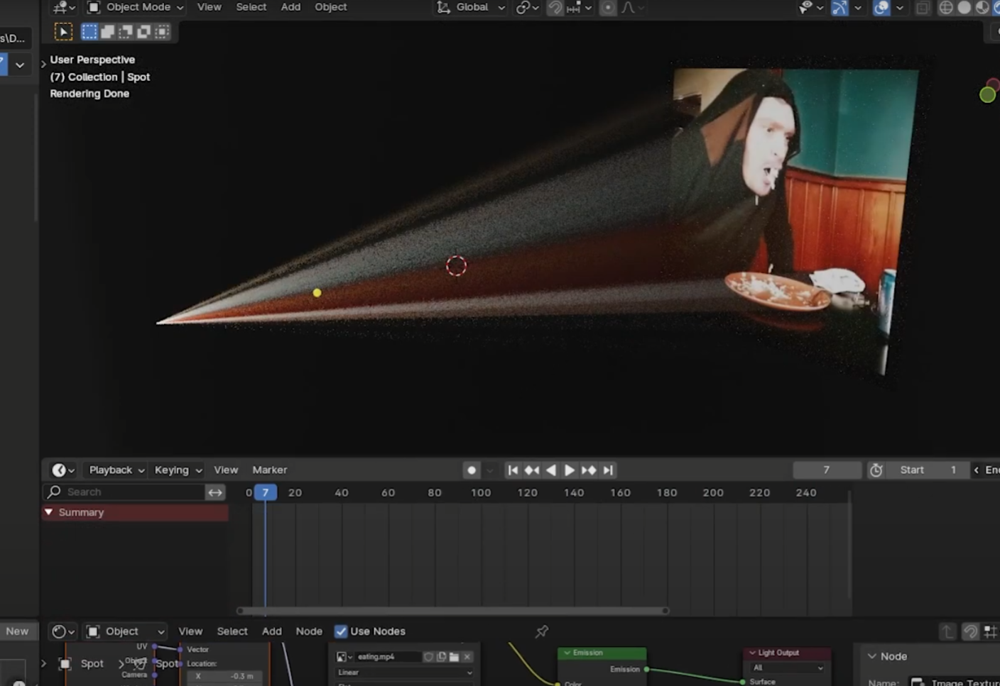 Projector Effect in Blender